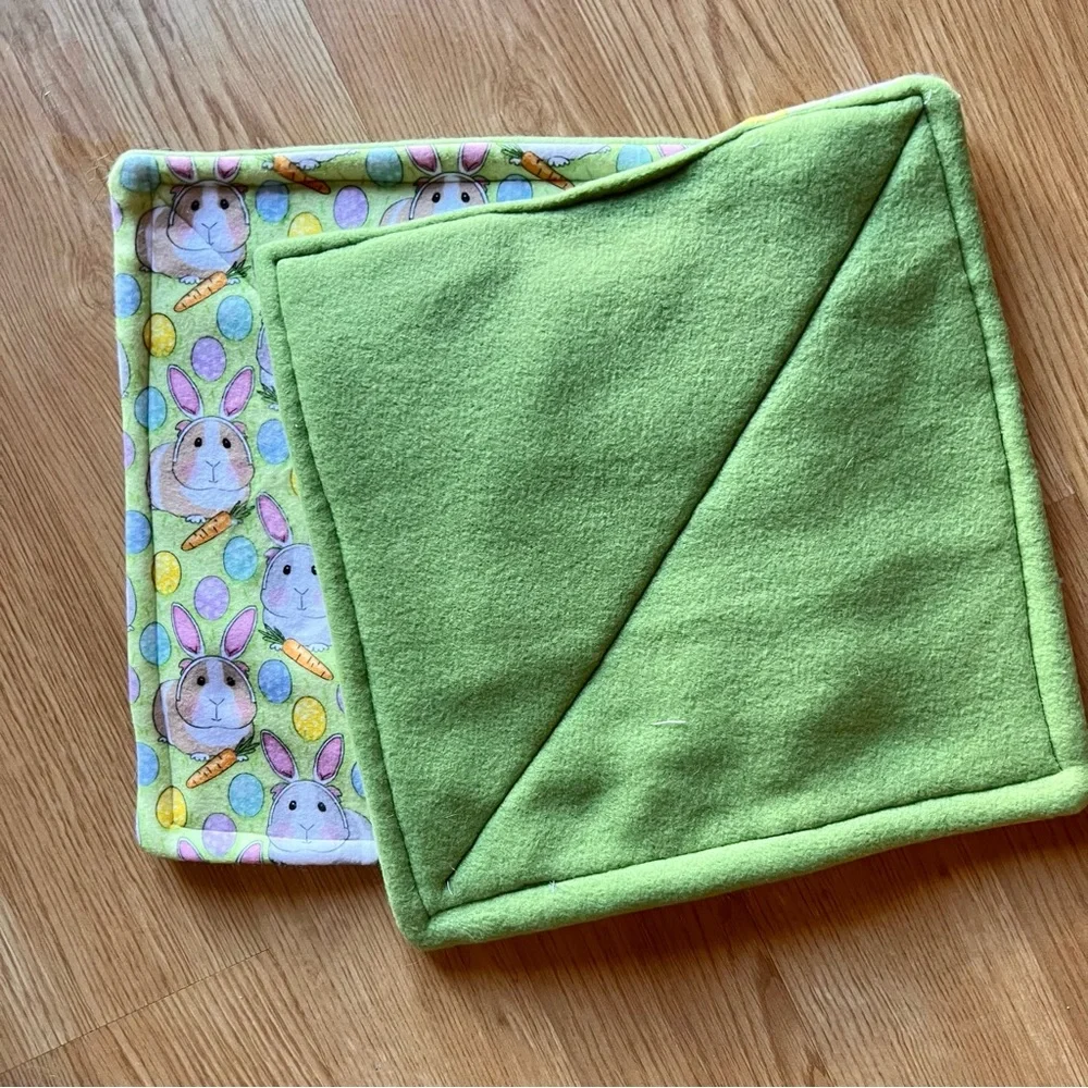 Guinea Pig Piddle Pee Pads 11” Reversible Washable Reusable BUNNY EARS